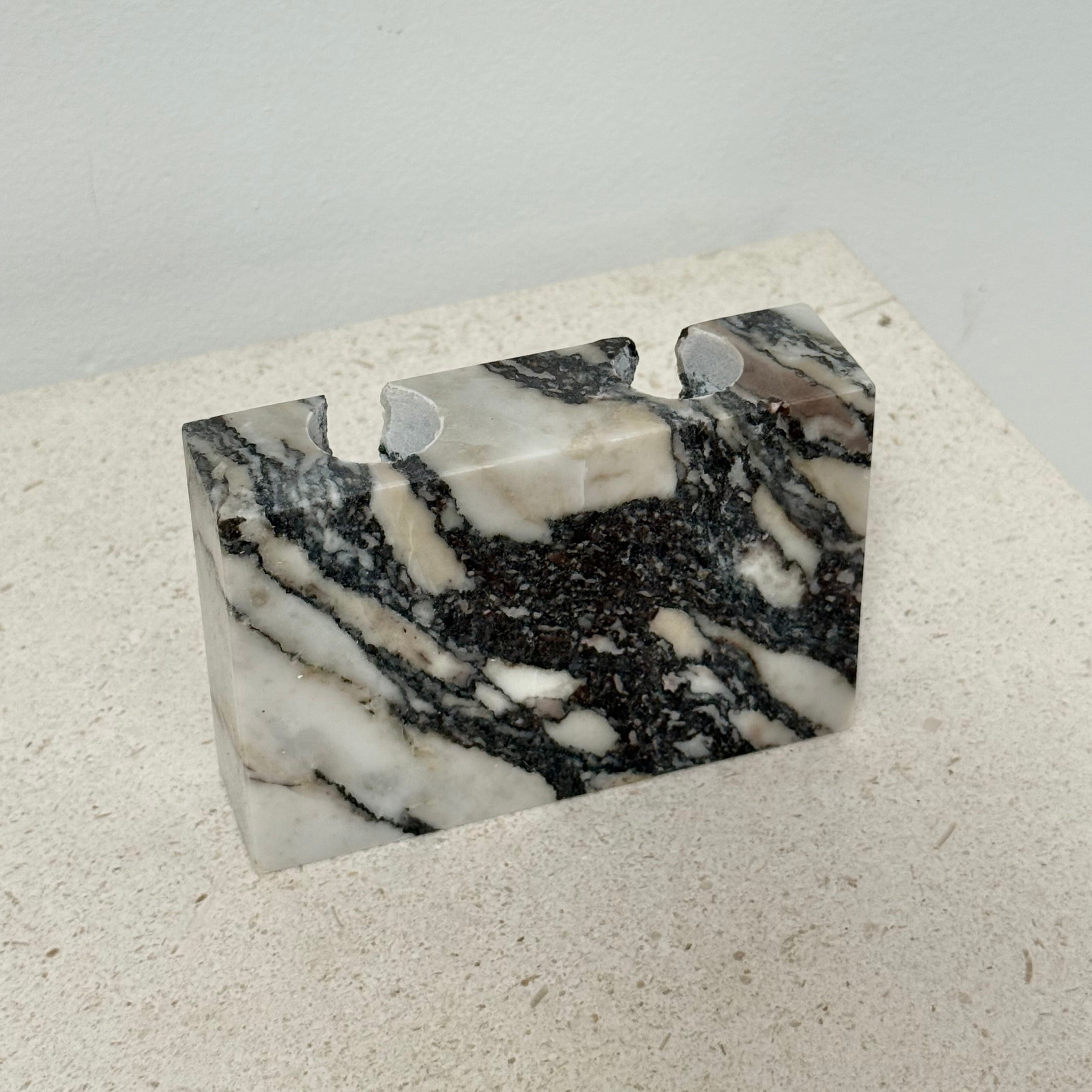 Zander Marble Candle Holder in Calacatta Viola - PERFECTLY IMPERFECT