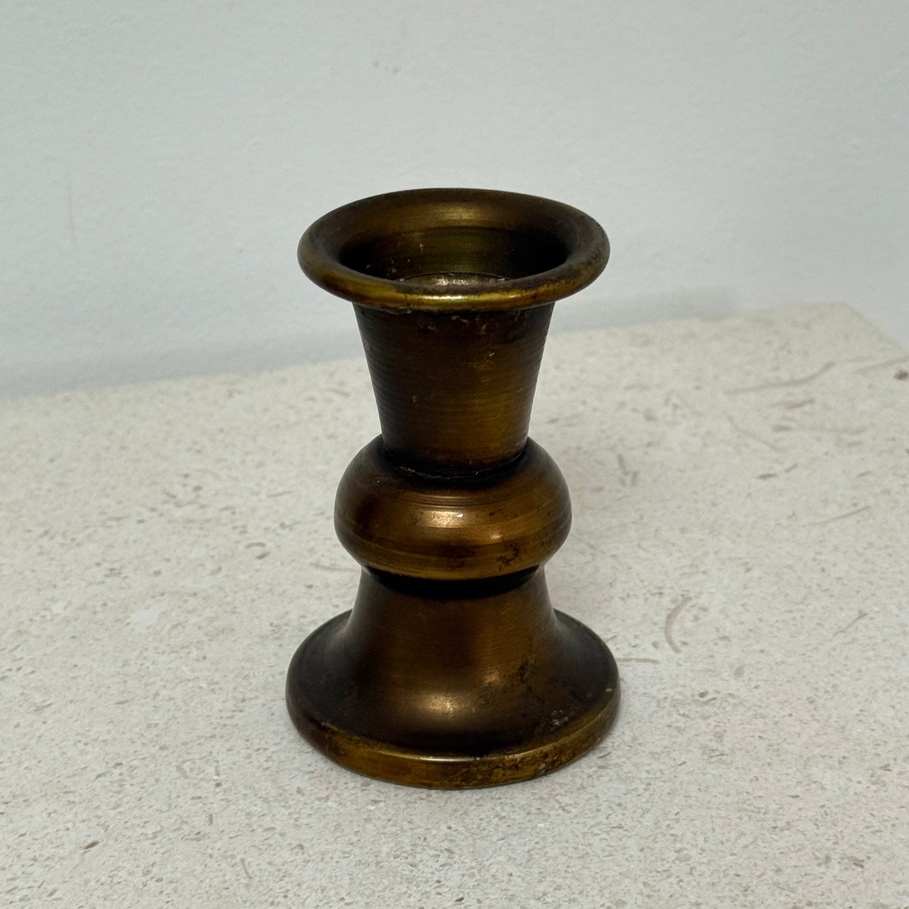 Alina Candle Holder Vintage Gold Small - PERFECTLY IMPERFECT