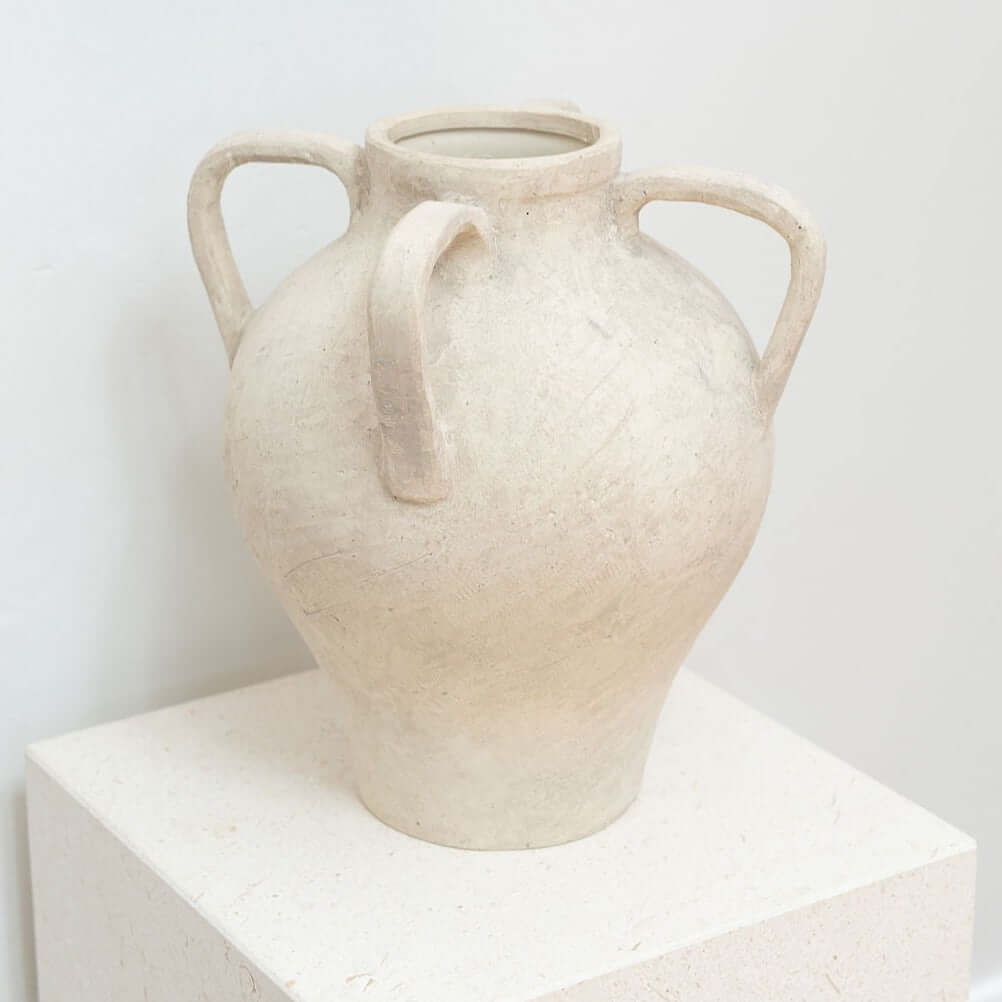 House of 9 Ella Large Tall Ceramic Vase Washed Earth