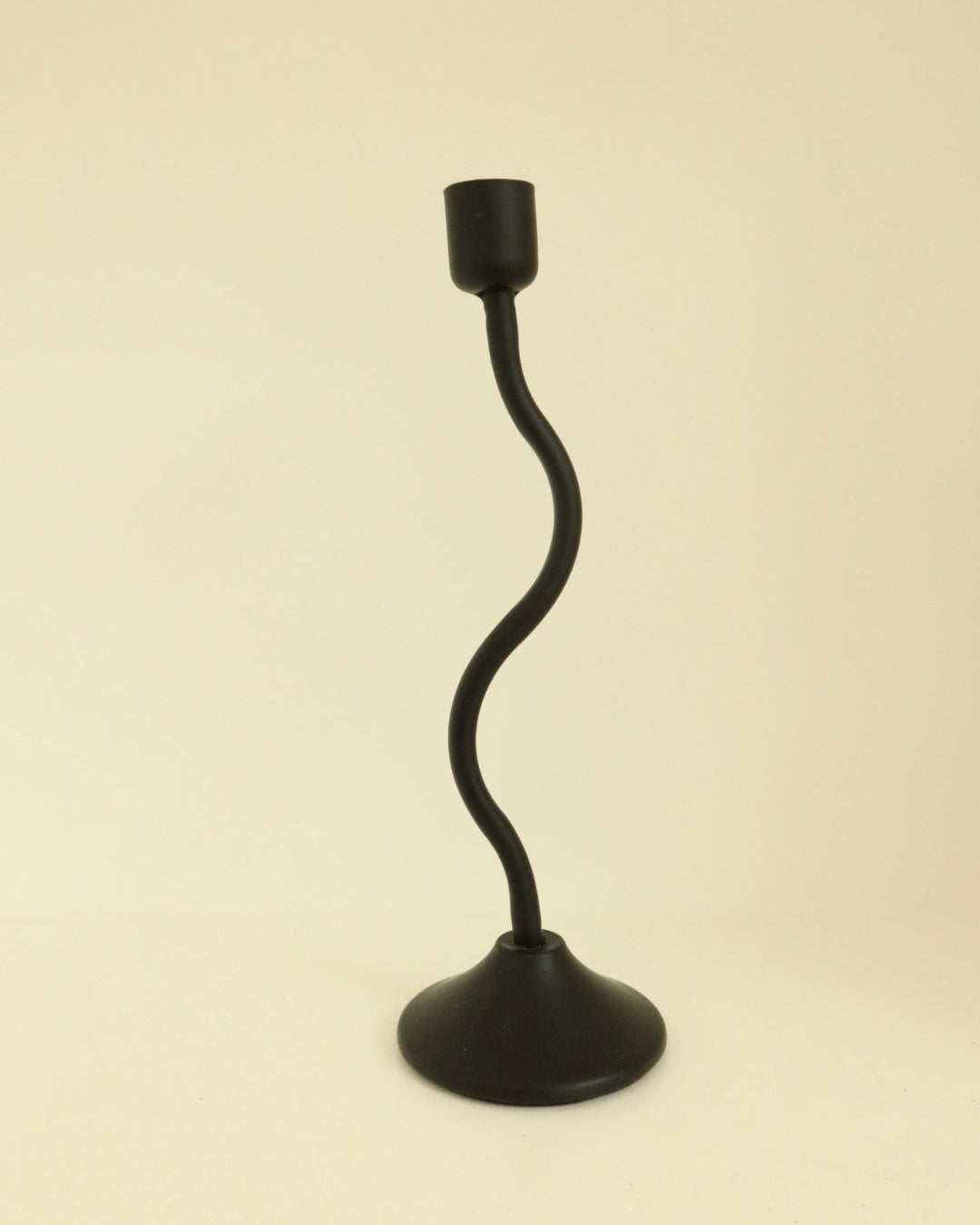 Sienna wavy candle holder black medium house of 9