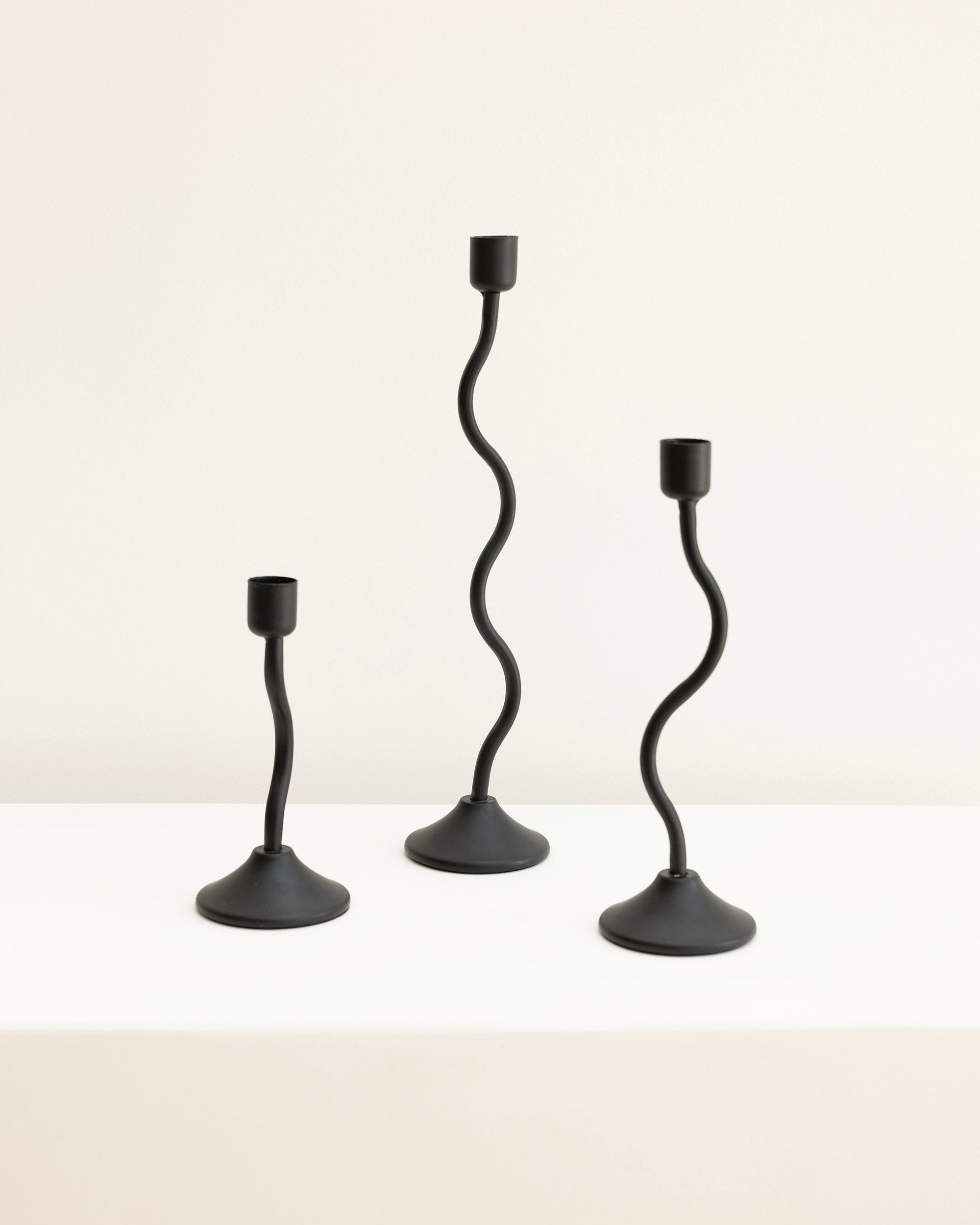 Sienna Wavy Candle Holder Large